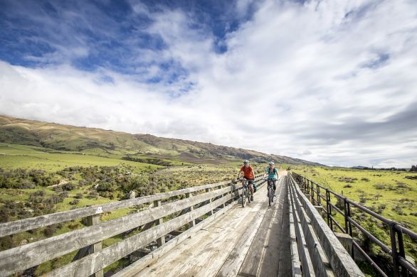Fahrradtour über den Otago Central Rail Trail